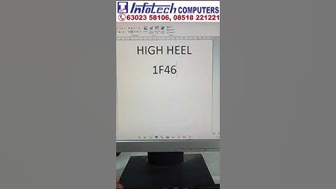 Create High heel in  Word Document | Infotech Computers Bhagya Nagar Kurnool 6302358106 #training