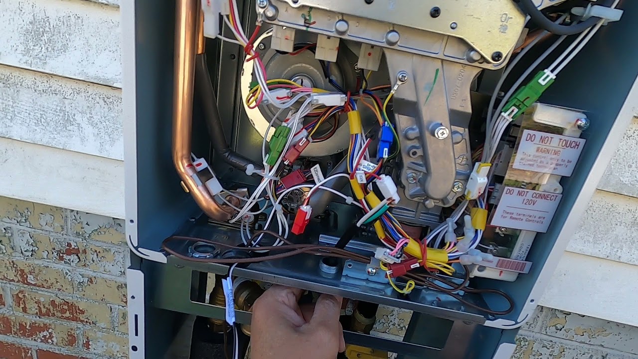 Wiring Rinnai tankless water heater 2 - YouTube