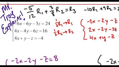 Mr Troy Explains Dependent Systems of Equations