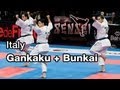 Italy male team - Kata Gankaku + bunkai - Final 21st WKF World Karate Championships Paris Bercy 2012