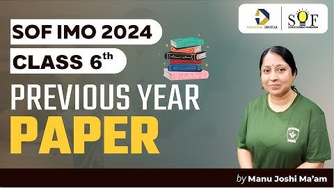 Class 6 Maths Olympiad Previous Year paper (2023) | SOF IMO 2024 | Winsome Digital Learning