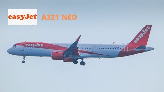 EasyJet Europe Airbus A321 NEO on short final to Lanzarote