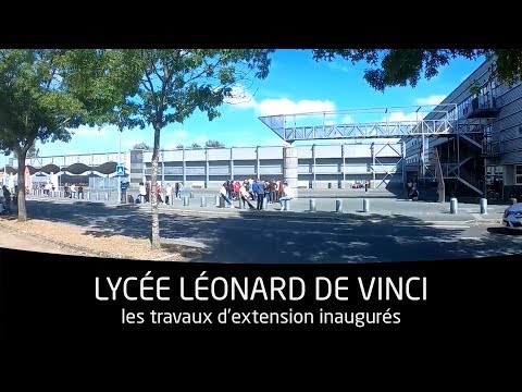 Inauguration des travaux d'extension du lycée Léonard de Vinci de Montaigu (85)