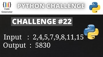 Python Challenge Program | #22