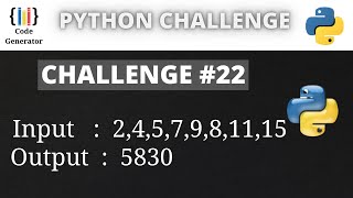 Python Challenge Program | #22