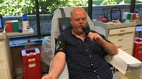 David Tackett answers the call for Summer Blood Dr...