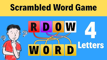 #1 | 4 Letter Jumbled Words | Scrambled Word Game | Scrambled Word Game 4 Letters