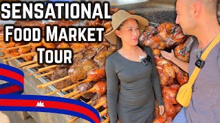 🇰🇭| Cambodian Market Like I NEVER Seen Before 🤤 Countryside: Udong Market 2024