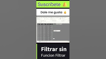 Filtrar sin función filtrar #excel #exceltips #excelparatodos #filtrar   #macroparafreefire