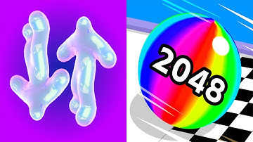 Blob Runner 3D VS Ball Run 2048 - All Levels Gameplay Android iOS Ep 2