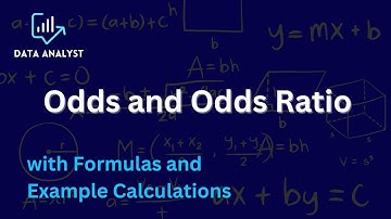 Odds and Odds Ratio – with Formulas and Example Calculations #odds