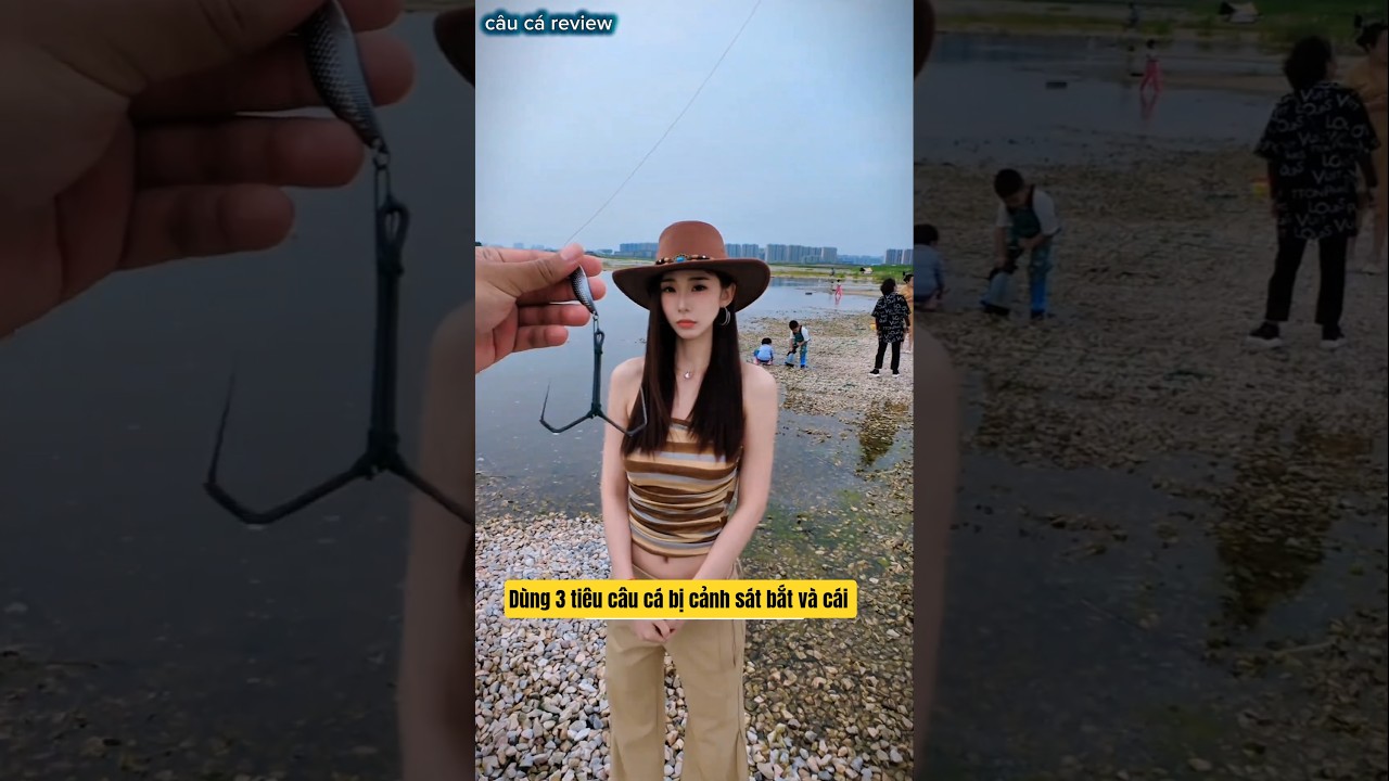 em cần thủ đang câu cá thì bị anh cảnh sát biển bắt về đồn khám xét và cái kết #fishing #cauca