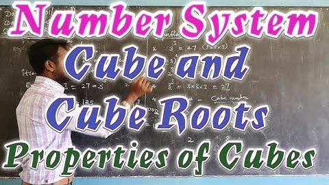 TN 8th Maths|Number System|Cube and Cube Roots concept|properties|In tamil