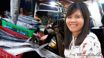 Bất ngờ tại cảng cá lớn nhất Nha Trang - Tàu đánh bắt hải sản tôm, cá, mực