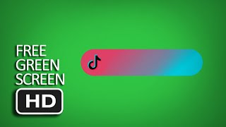 Free Green Screen - Animated TikTok Bar Rounded Box