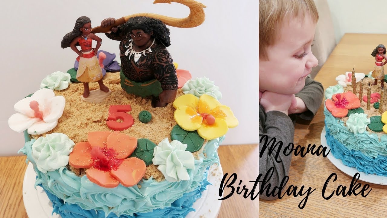 Moana Cake Tutorial Youtube