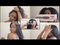 SILK PRESS AT HOME || FT Tymo Ring Hair Straightener Comb