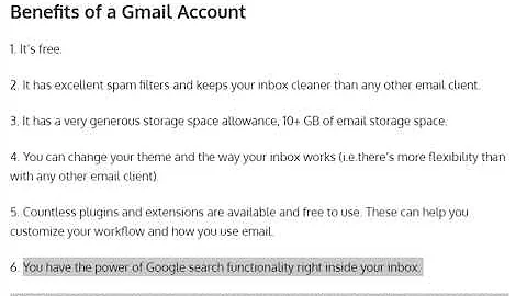 2. Benifits Of A Gmail Account