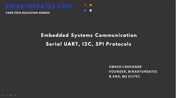 Embedded Systems Protocols Serial-UART I2C SPI Communication