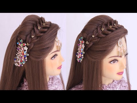 Dulhan Hairstyles: 40 New Wedding Hairstyles for Indian Brides | Wedding hairstyles  for medium hair, Hair style on saree, Engagement hairstyles