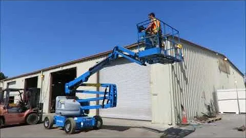 Sold! 2012 Genie Z-45/25J 45' Electric Articulating Boom Lift Man bidadoo.com