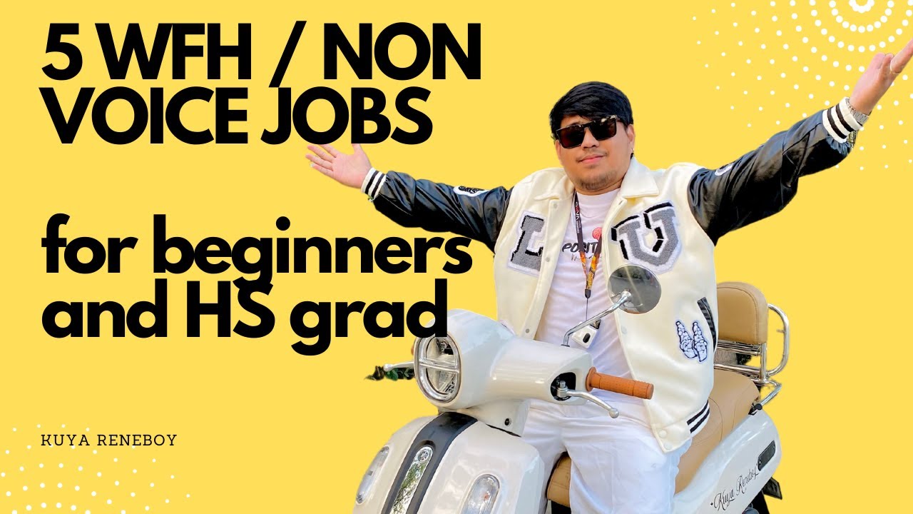 Top 5 Work-From-Home and Non-Voice Jobs Perfect for Filipino Beginners, Recommended by Kuya Reneboy