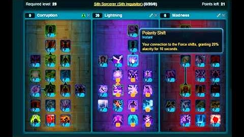 SWTOR Sith Inquisitor Sorcerer Level 50 Build For Leveling - YouTube | SWToR saviour Review