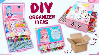 3 DIY CUTE ORGANIZER FROM WASTE CARDBOARD