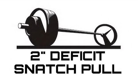 2” Deficit Snatch Pull