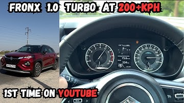 FRONX 1.0 BOOSTERJET AT 200+KPH | TOP SPEED ACCELERATION TEST | 100HP/147NM | 1ST TIME ON YOUTUBE