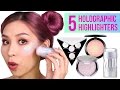 5 Holographic Highlighters - TINA TRIES IT
