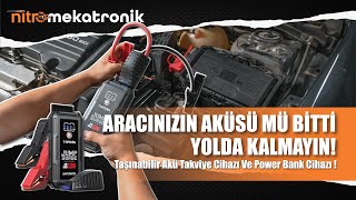 Aracanızın Aküsü mü Bitti Yolda Kalmayın ! Taşınabilir Akü Takviye Cihazı Ve Power Bank Cihazı ! Resimi