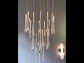 Luxury Long Water Drop Hanging Chandelier for Staircase, Hallway#chandelier #homedecor #lighting