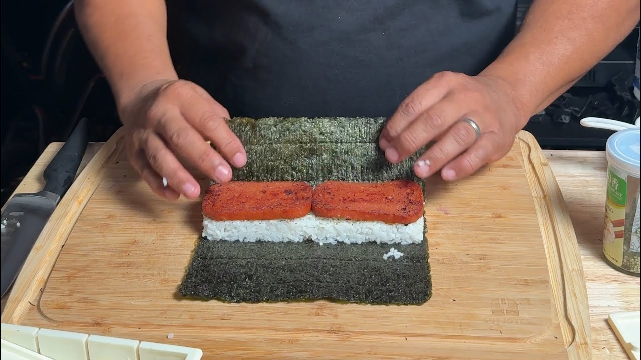 Cooking Musubi Lesson Cooking Musubi with Lumpia Dad - YouTube
