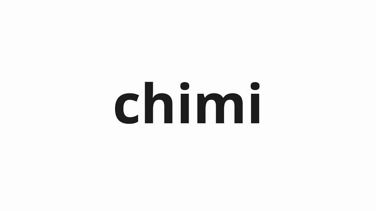 How to pronounce chimi | 置身 (Disposition in Japanese) - YouTube