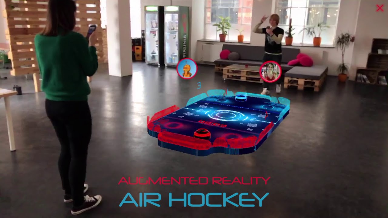 Scoaar Multiplayer Ar Air Hockey Game On Ios Youtube