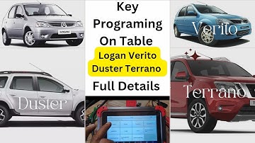 Duster ,Terano ,logan ,verito key programing lost key #id46