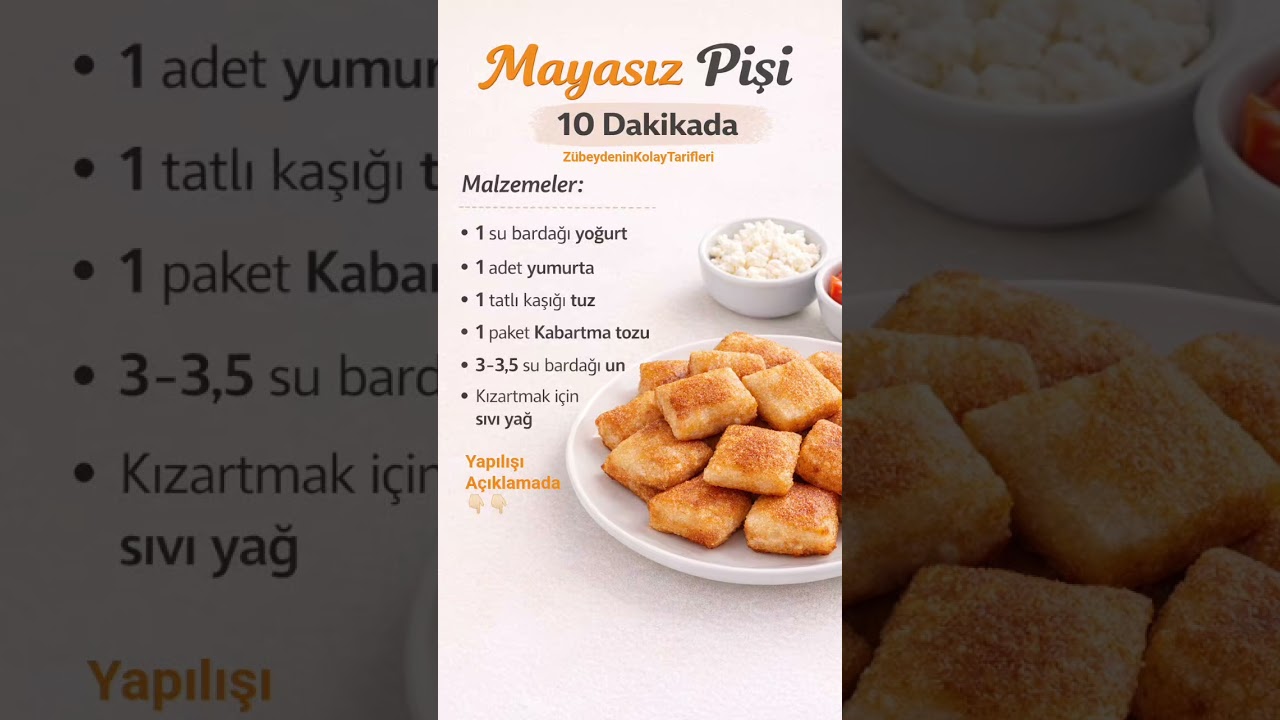 🥐10 Dakikada Mayasız Pişi Tarifi🤌#short #ytshorts #pişitarifi#hamurişi #hamurkızarması#keşfet #yummy 🥐10 Dakikada Mayasız Pişi Tarifi🤌#short #ytshorts #pişitarifi#hamurişi #hamurkızarması#keşfet #yummy