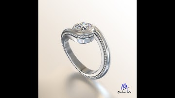 Twisted Ring Using Zbrush Zmodeler Brush.