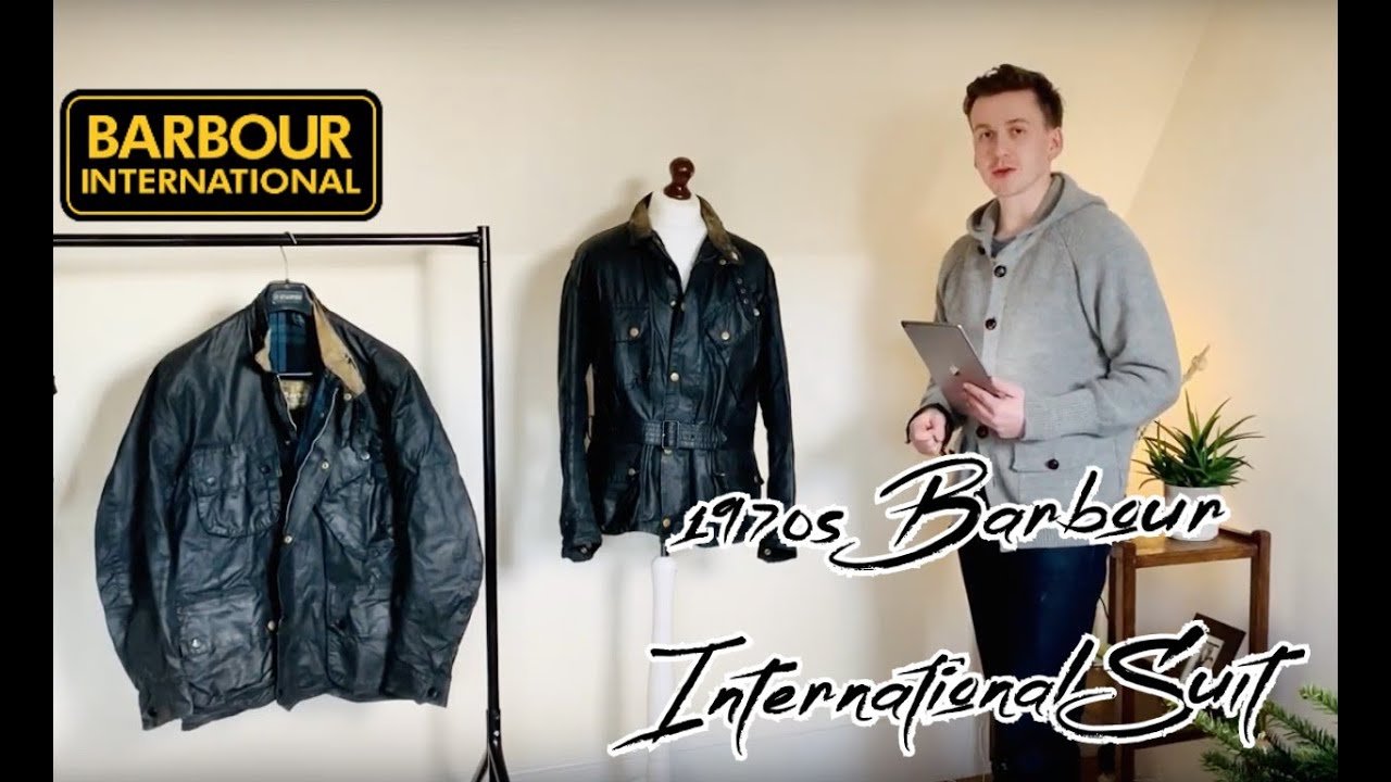 barbour international suit