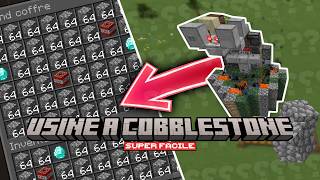 Ferme à cobblestone automatique 100% AFK | Tutoriel Minecraft