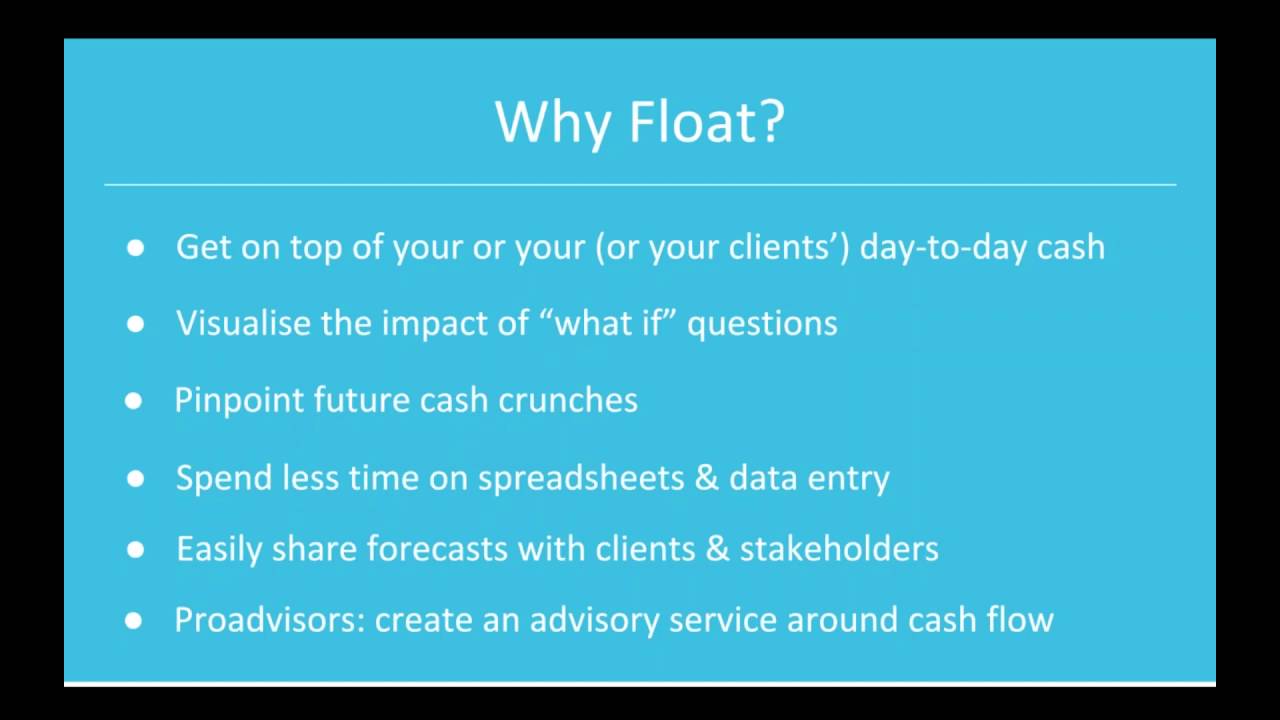 Float – Cashflow forecasting for QuickBooks - YouTube