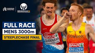 Mens 3000m Steeplechase Final Full Race European Athletics Championships Birmingham 2026
