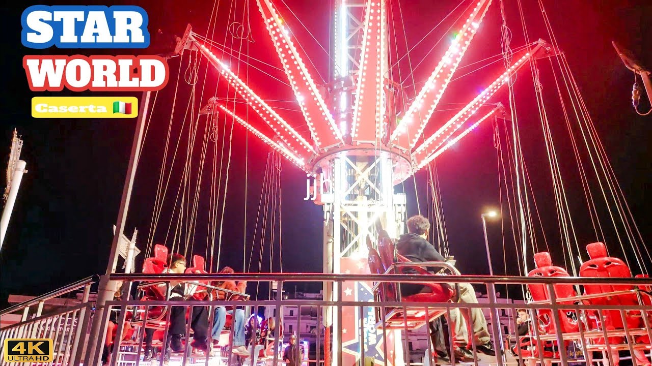 STAR WORLD Ride Giostre 2025 🇮🇹 Maddaloni 4K