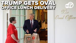 President Trump gets DoorDash delivery of McDonald's outside Oval Office screenshot 4