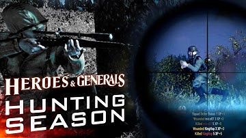 HUNTING SEASON | Heroes & Generals: M1903 Springfield Sniper Team [60fps]