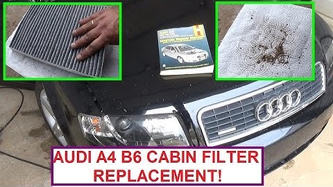 Cabin Air Filter Replacement AUDI A4 B6 . Cabin Air Filter LOCATION and REPLACEMENT ON AUDI A4 B6