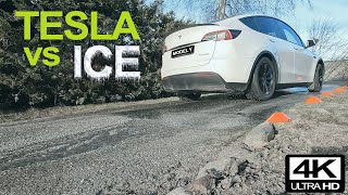 Tesla Model Y  RWD or AWD, how good is it on ice?