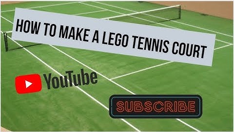 How to make a Lego tennis court