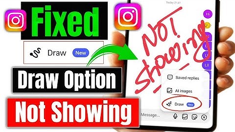Instagram Chat Draw Doodle Option Not Showing Problem 2025 | Fix Instagram Draw Option Not Showing 